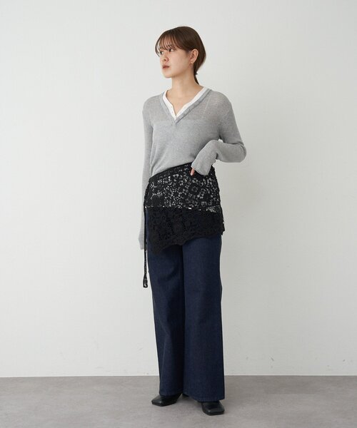 SHENERY（シーナリー）の「ainode ﾌﾚｱﾃﾞﾆﾑ（デニムパンツ・レディース・インディゴブルー/ブルー・SMALL/MEDIUM）」の21枚目の写真