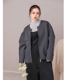 fifth（フィフス）の「ニットジップジャケット（テーラードジャケット）」