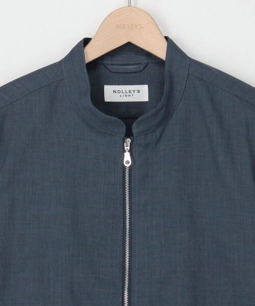 NOLLEY'S LIGHT(ノーリーズライト)の「シックアンドシン ナチュラルストレッチ シングルライダース(ライダースジャケット・メンズ・ネイビー/グレイッシュブルー/グレイッシュベージュ・L/M)」の13枚目の写真