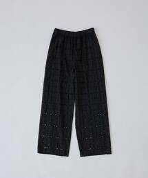 conges payes ADIEU TRISTESSE（コンジェ ペイエ アデュートリステス）の「チェックエンブロイダリーパンツ（その他パンツ）」