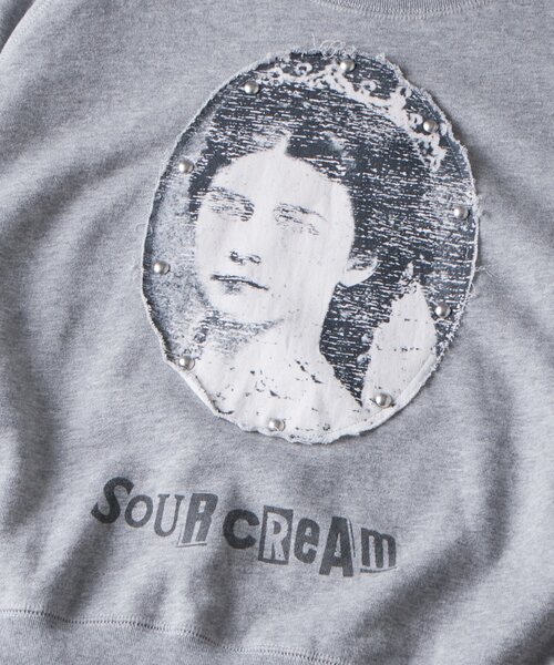 Sourcream（サワークリーム）の「【Sourcream】リメイクスタッズスウェット（スウェット・メンズ・チャコールグレー/ライトグレー/ピンク・FREE）」の16枚目の写真