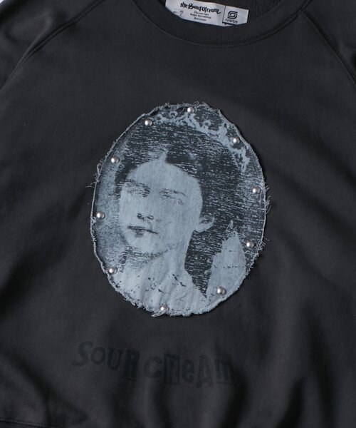 Sourcream（サワークリーム）の「【Sourcream】リメイクスタッズスウェット（スウェット・メンズ・チャコールグレー/ライトグレー/ピンク・FREE）」の18枚目の写真