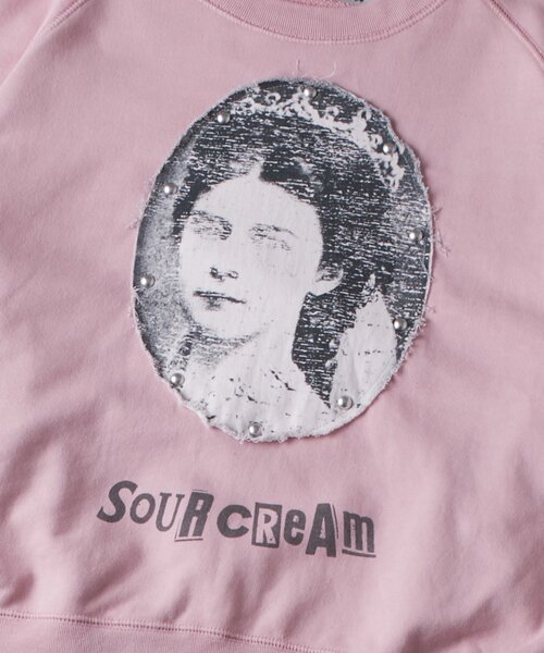 Sourcream（サワークリーム）の「【Sourcream】リメイクスタッズスウェット（スウェット・メンズ・チャコールグレー/ライトグレー/ピンク・FREE）」の21枚目の写真