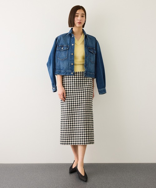 ROPE'（ロペ）の「ピンタックシアーノースリーブサマーニット/イージーケア（ニット/セーター・レディース・ホワイト系その他/クリーム・FREE）」の11枚目の写真