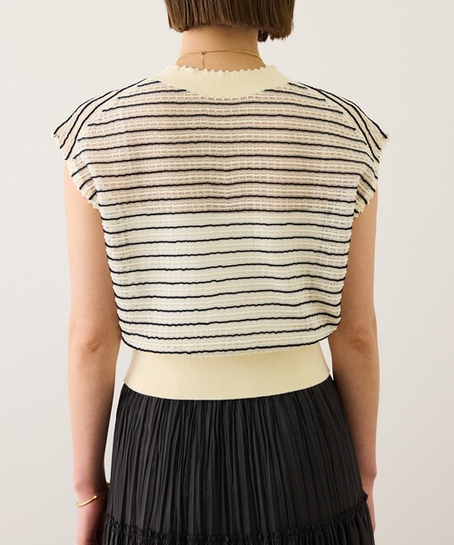 ROPE'（ロペ）の「ピンタックシアーノースリーブサマーニット/イージーケア（ニット/セーター・レディース・ホワイト系その他/クリーム・FREE）」の16枚目の写真