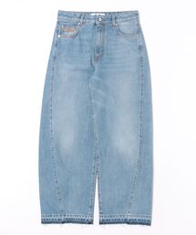 MSGM（エムエスジーエム）の「ライトストーンウォッシュ バレルレッグデニムパンツ（デニムパンツ）」