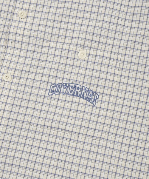 COVERNAT（カバーナット）の「ARCH LOGO HOODED CHECK SHIRT（シャツ/ブラウス・メンズ・ブルー/ベージュ・X-LARGE/LARGE/MEDIUM/SMALL）」の10枚目の写真