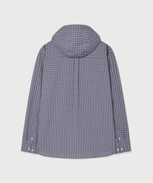 COVERNAT（カバーナット）の「ARCH LOGO HOODED CHECK SHIRT（シャツ/ブラウス・メンズ・ブルー/ベージュ・X-LARGE/LARGE/MEDIUM/SMALL）」の15枚目の写真