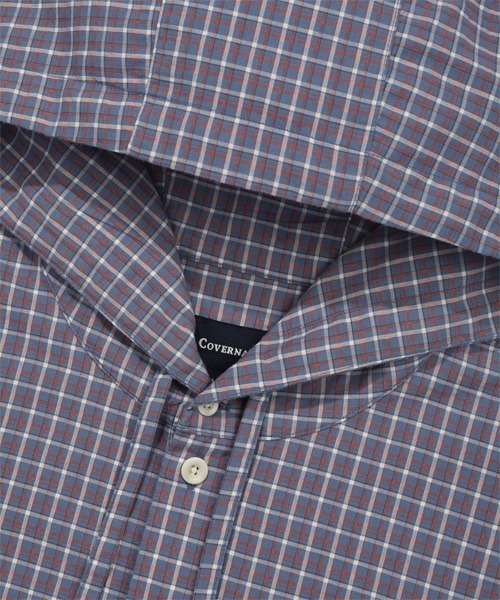 COVERNAT（カバーナット）の「ARCH LOGO HOODED CHECK SHIRT（シャツ/ブラウス・メンズ・ブルー/ベージュ・X-LARGE/LARGE/MEDIUM/SMALL）」の17枚目の写真