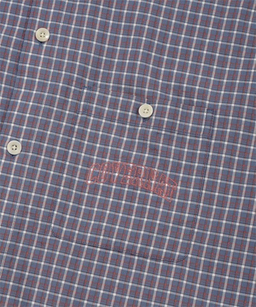 COVERNAT（カバーナット）の「ARCH LOGO HOODED CHECK SHIRT（シャツ/ブラウス・メンズ・ブルー/ベージュ・X-LARGE/LARGE/MEDIUM/SMALL）」の18枚目の写真