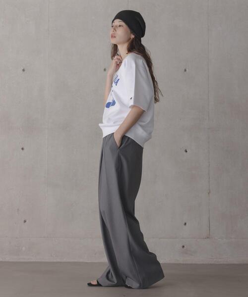 URBAN RESEARCH Sonny Label（アーバンリサーチサニーレーベル）の「『別注』CHAMPION×Sonny Label　ロゴスウェットTシャツ（スウェット・レディース・ホワイト系その他/ホワイト/ブルー/ネイビー・LARGE/MEDIUM）」の10枚目の写真