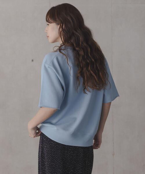 URBAN RESEARCH Sonny Label（アーバンリサーチサニーレーベル）の「『別注』CHAMPION×Sonny Label　ロゴスウェットTシャツ（スウェット・レディース・ホワイト系その他/ホワイト/ブルー/ネイビー・LARGE/MEDIUM）」の17枚目の写真