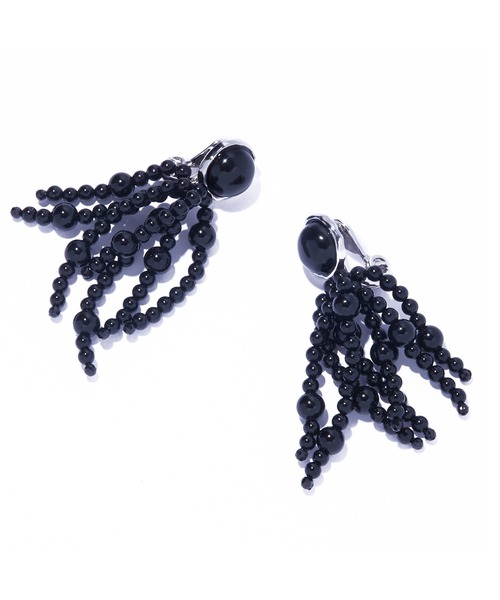 IRIS47（イリスフォーセブン）の「【IRIS 47】tarantella onyx earring/タランテラ オニキス イヤリング BO248（イヤリング・レディース・ブラック・FREE）」の4枚目の写真