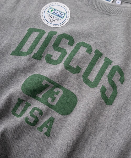 DISCUS(ディスカス)の「【71】【DISCUS/ディスカス】カレッジロゴ ワイドショート スウェットTシャツ/レディース(Tシャツ/カットソー・レディース・ホワイト/レッド/グレー/ブルー/ブラック/ライトブルー・M/L)」の10枚目の写真
