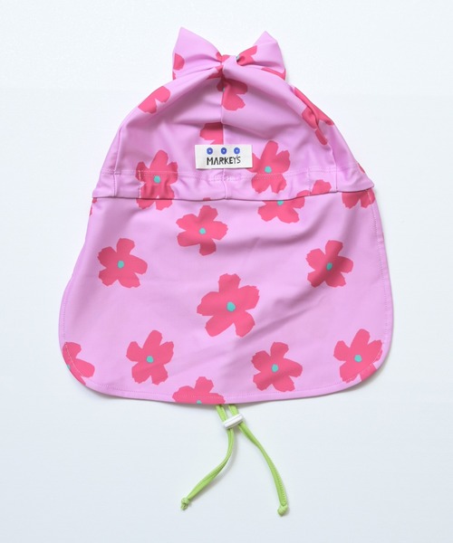 MARKEY'S（マーキーズ）の「【水着/UVカット】総柄リボンスイムキャップ(総柄)（スイムグッズ・キッズ・ラベンダー/ピンク/アイボリー/ライトブルー・S/M）」の19枚目の写真