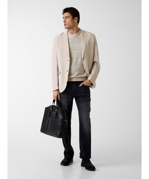 Guess(ゲス)の「LUDO Stitched Stripes Sweater ニット サマーニット(ニット/セーター・メンズ・オレンジ/ベージュ・XX-LARGE/SMALL/MEDIUM/LARGE/X-LARGE)」の8枚目の写真