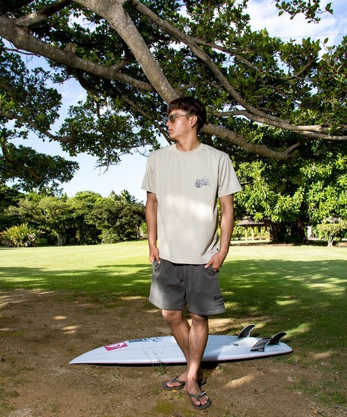 Quiksilver(クイックシルバー)の「QUIKSILVER メンズ PG HAND DRAWN SWEAT SHORTS ショートパンツ 【2026年春夏モデル】/スウェットショートパンツ(スウェットパンツ・メンズ・ベージュ/ブラック/イエロー・MEDIUM/X-LARGE/LARGE)」の4枚目の写真