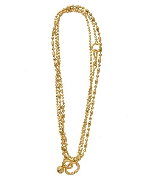 Ameri（アメリ）の「NICKEL FREE MIX CHAIN NECKLACE（ネックレス・レディース・ゴールド/シルバー・FREE）」の5枚目の写真