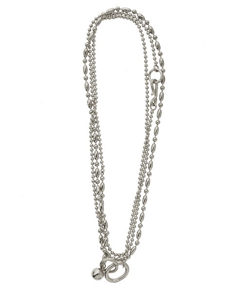 Ameri（アメリ）の「NICKEL FREE MIX CHAIN NECKLACE（ネックレス・レディース・ゴールド/シルバー・FREE）」の4枚目の写真