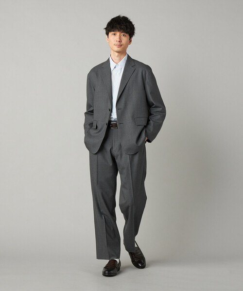 COMME CA MEN(コムサメン)の「【セットアップ対応】尾州産 ウォッシャブルトロ シングルテーラードジャケット(テーラードジャケット・メンズ・グレー/ブラック・L/M/S)」の5枚目の写真