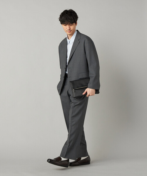 COMME CA MEN(コムサメン)の「【セットアップ対応】尾州産 ウォッシャブルトロ シングルテーラードジャケット(テーラードジャケット・メンズ・グレー/ブラック・L/M/S)」の7枚目の写真