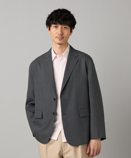 COMME CA MEN(コムサメン)の「【セットアップ対応】尾州産 ウォッシャブルトロ シングルテーラードジャケット(テーラードジャケット・メンズ・グレー/ブラック・L/M/S)」の8枚目の写真