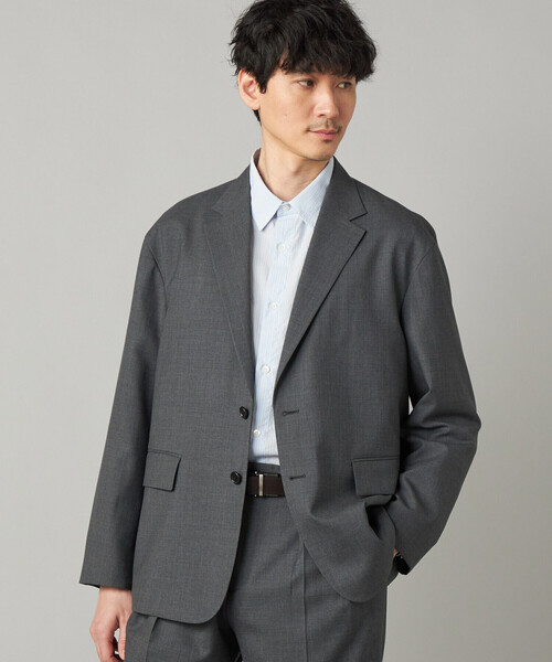 COMME CA MEN(コムサメン)の「【セットアップ対応】尾州産 ウォッシャブルトロ シングルテーラードジャケット(テーラードジャケット・メンズ・グレー/ブラック・L/M/S)」の11枚目の写真