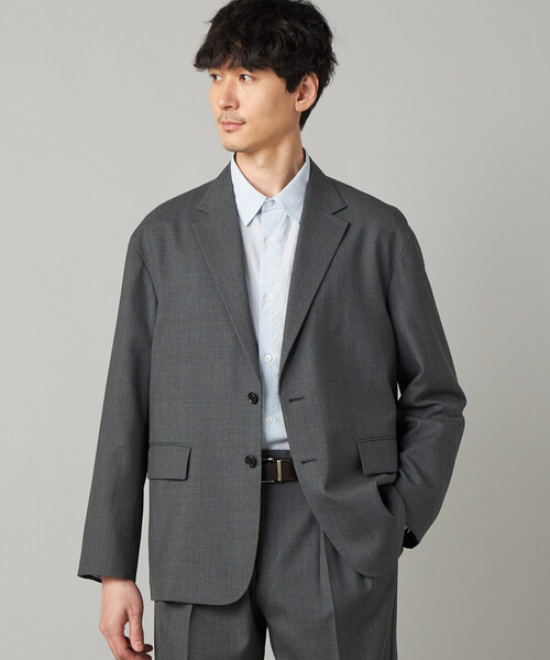 COMME CA MEN(コムサメン)の「【セットアップ対応】尾州産 ウォッシャブルトロ シングルテーラードジャケット(テーラードジャケット・メンズ・グレー/ブラック・L/M/S)」の12枚目の写真
