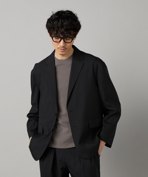 COMME CA MEN(コムサメン)の「【セットアップ対応】尾州産 ウォッシャブルトロ シングルテーラードジャケット(テーラードジャケット・メンズ・グレー/ブラック・L/M/S)」の15枚目の写真