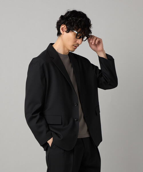COMME CA MEN(コムサメン)の「【セットアップ対応】尾州産 ウォッシャブルトロ シングルテーラードジャケット(テーラードジャケット・メンズ・グレー/ブラック・L/M/S)」の16枚目の写真