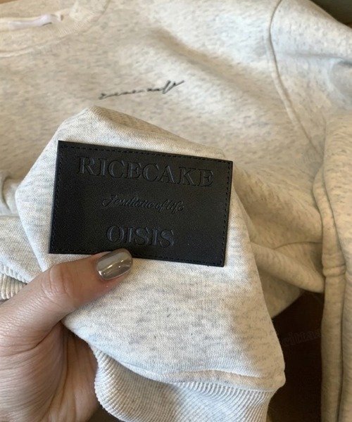 Dalfwin（ダールフィン）の「韓国ファッション ricecake刺繍ロゴBIG袖リボンスウェット（スウェット・レディース・ライトグレー/ブラック・FREE）」の20枚目の写真