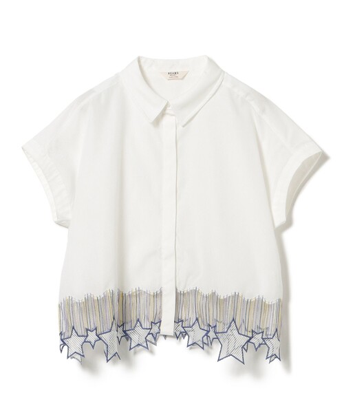 BEAMS HEART(ビームスハート)の「カラフル☆刺繍シャツ(シャツ/ブラウス・レディース・ブラック/オフホワイト・FREE)」の12枚目の写真