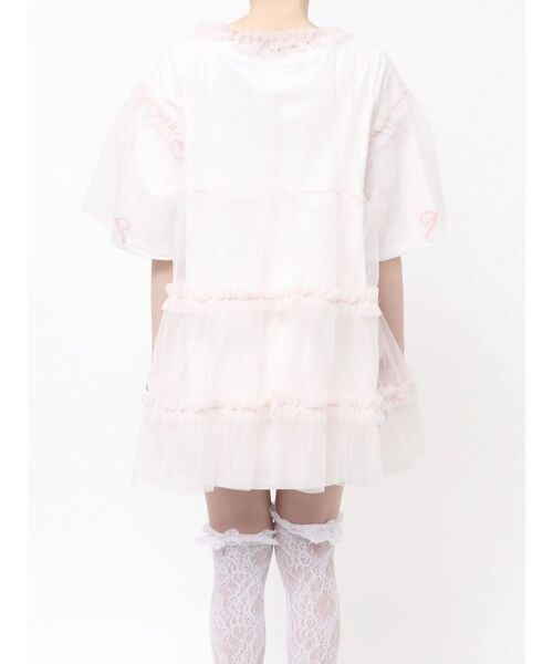 merry jenny（メリージェニー）の「チュールティアードチュニック（チュニック・レディース・ピンク/ブルー/チャコールグレー/オフホワイト・FREE）」の15枚目の写真