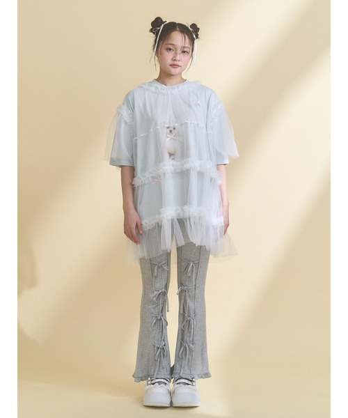 merry jenny（メリージェニー）の「チュールティアードチュニック（チュニック・レディース・ピンク/ブルー/チャコールグレー/オフホワイト・FREE）」の12枚目の写真