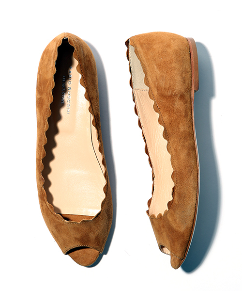 FABIO RUSCONI(ファビオルスコーニ)の「FABIO RUSCONI/ファビオルスコーニ オープントゥパンプス(パンプス・レディース・ブラウン/ブラック・38/36/37)」の1枚目の写真