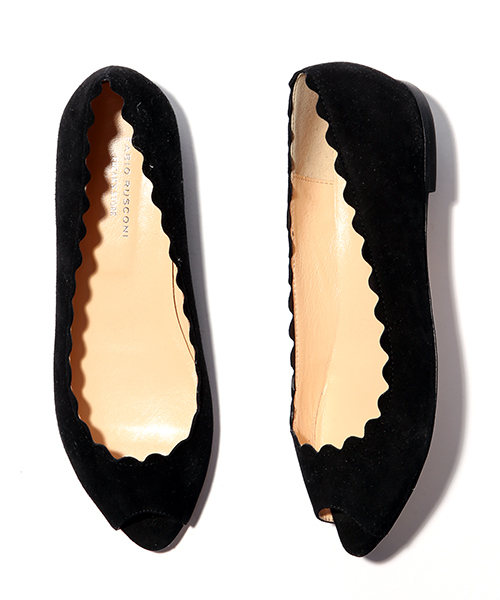 FABIO RUSCONI(ファビオルスコーニ)の「FABIO RUSCONI/ファビオルスコーニ オープントゥパンプス(パンプス・レディース・ブラウン/ブラック・38/36/37)」の2枚目の写真