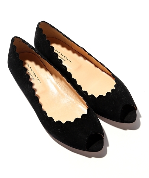 FABIO RUSCONI(ファビオルスコーニ)の「FABIO RUSCONI/ファビオルスコーニ オープントゥパンプス(パンプス・レディース・ブラウン/ブラック・38/36/37)」の5枚目の写真