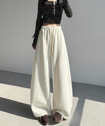 LAFFMO | スパンコール付きスウェットカーブパンツ(その他パンツ)