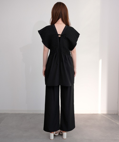 DRESS PLUS(ドレスプラス)の「楊柳素材が涼しげなセットアップ(セットアップ・レディース・グレー/ブラック/ダークベージュ・M)」の22枚目の写真