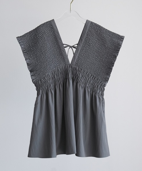 DRESS PLUS(ドレスプラス)の「楊柳素材が涼しげなセットアップ(セットアップ・レディース・グレー/ブラック/ダークベージュ・M)」の16枚目の写真