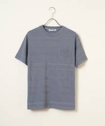 【MonoMax × 小泉孝太郎】冷感リップルボーダーT「小泉孝太郎さん着用モデル」