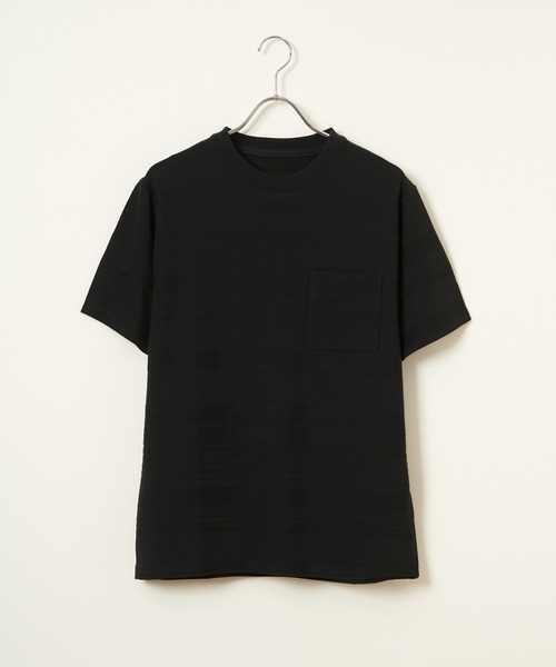 ikka(イッカ)の「【MonoMax × 小泉孝太郎】冷感リップルボーダーT「小泉孝太郎さん着用モデル」(Tシャツ/カットソー・メンズ・ブラック/ホワイト/ネイビー/サックスブルー・M/XL/L/S)」の3枚目の写真