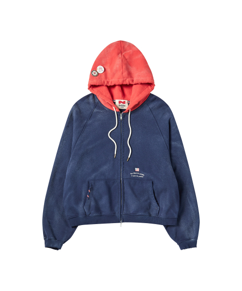 Beyond Closet（-）の「[コレクションライン] ワンアートディテールフードジップアップ ネイビー（パーカー・メンズ・その他・MEDIUM/LARGE）」の2枚目の写真