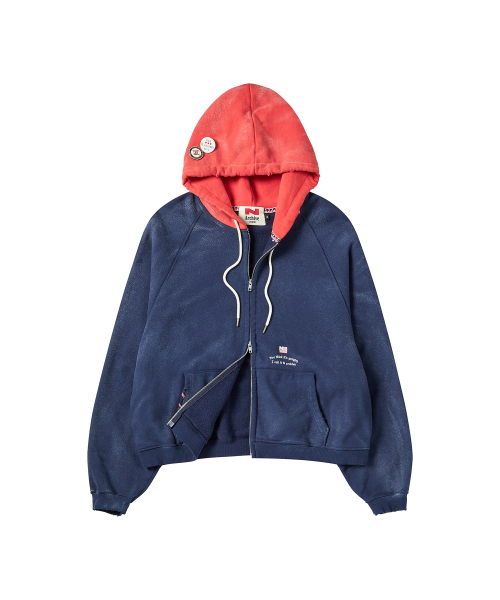 Beyond Closet（-）の「[コレクションライン] ワンアートディテールフードジップアップ ネイビー（パーカー・メンズ・その他・MEDIUM/LARGE）」の3枚目の写真