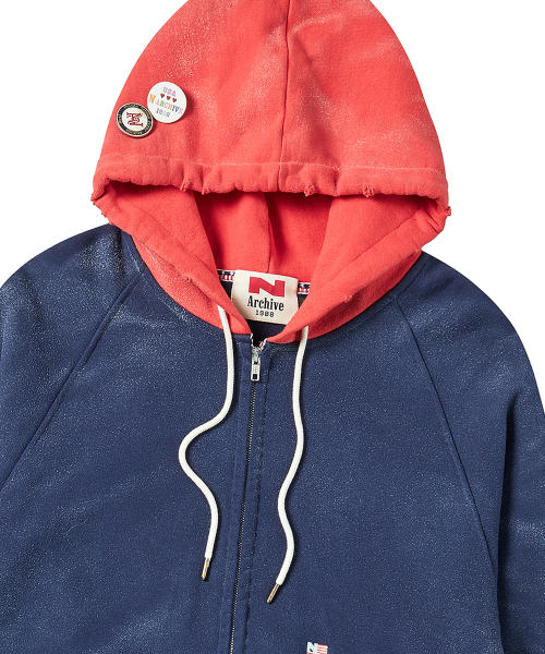 Beyond Closet（-）の「[コレクションライン] ワンアートディテールフードジップアップ ネイビー（パーカー・メンズ・その他・MEDIUM/LARGE）」の5枚目の写真