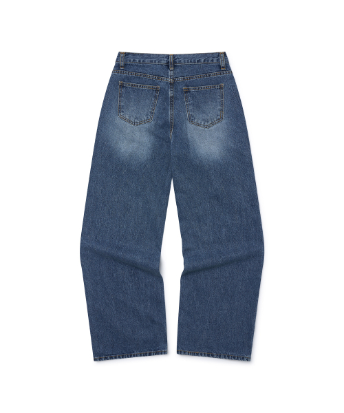 PLUNASTUDIO(プルナスタジオ)の「エッシュブーツカットパンツ(ブルー)(デニムパンツ・レディース・ブルー・LARGE/MEDIUM/SMALL)」の3枚目の写真