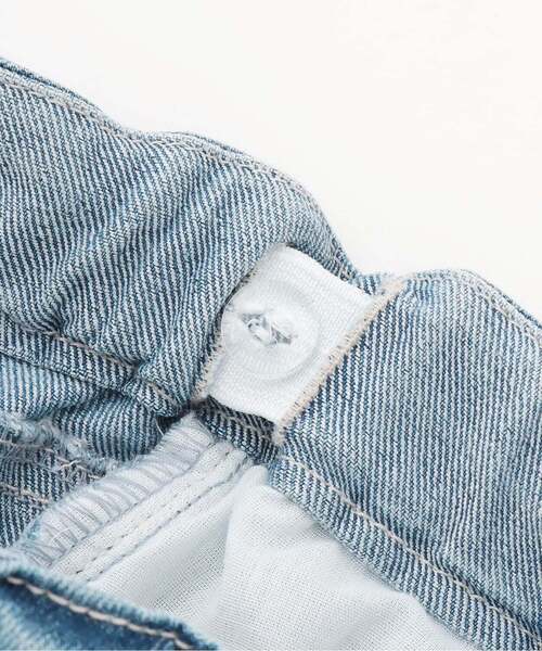 petit main（プティマイン）の「【リンク】レースデニムパンツ（デニムパンツ・キッズ・サックスブルー/ブルー・110cm/130cm/100cm/120cm/90cm/80ｃｍ）」の5枚目の写真