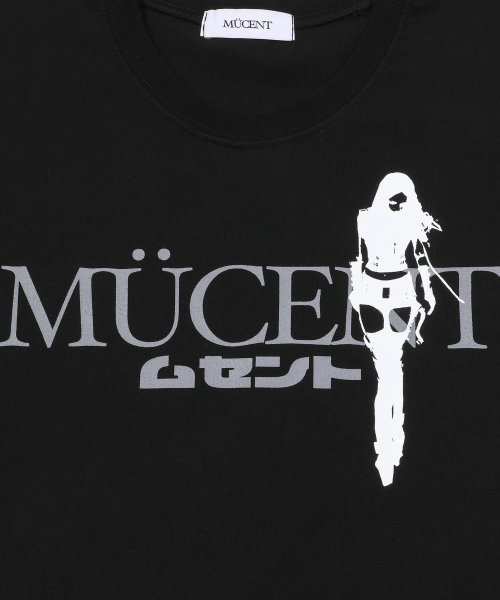 MUCENT（ムセント）の「キアノレタリング半袖Tシャツ（2カラー）（Tシャツ/カットソー・レディース・ブラック/ホワイト・FREE）」の4枚目の写真