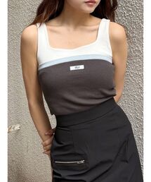 MURUA | ベアドッキングテレコタンク(タンクトップ)