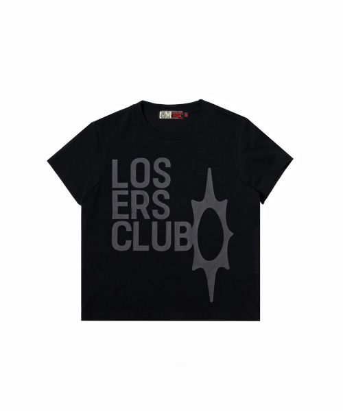LOSERS CLUB(ルーザーズクラブ)の「ロゴ半袖Tシャツウーマンフィットブラック(Tシャツ/カットソー・レディース・その他・SMALL)」の2枚目の写真